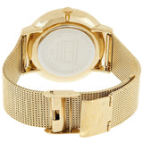 Tommy Hilfiger Jenna Quartz White Dial Gold Mesh Bracelet Watch For Women - 1781943