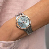 Tommy Hilfiger Ari Diamonds Blue Dial Silver Steel Strap Watch for Women - 1781976