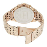 Tommy Hilfiger Ari Diamonds Silver Dial Rose Gold Steel Strap Watch for Women - 1781978