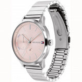 Tommy Hilfiger Brooke Pink Dial Silver Steel Strap Watch for Women - 1782020