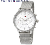 Tommy Hilfiger Blake Diamonds Silver Dial Silver Mesh Bracelet Watch for Women - 1782301