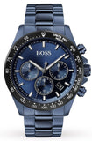 Hugo Boss Hero Sport Lux Chronograph Blue Dial Blue Steel Strap Watch for Men - 1513758