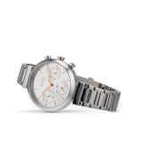 Hugo Boss Flawless Chronograph Silver Dial Silver Steel Strap Watch for Women - 1502530