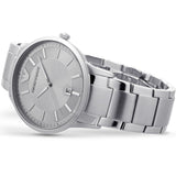 Emporio Armani Renato Quartz Silver Dial Silver Steel Strap Watch For Men - AR11189