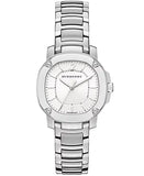 Burberry The Britain Silver Dial Silver Steel Strap Watch for Women - BBY1703