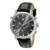 Tommy Hilfiger Harrison Chronograph Black Dial Black Leather Strap Watch for Men - 1790875