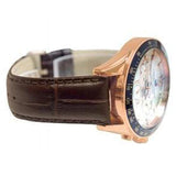 Tommy Hilfiger Luke Quartz White Dial Brown Leather Strap Watch for Men - 1791118