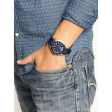 Tommy Hilfiger Nolan Chronograph Blue Dial Blue Rubber Strap Watch for Men - 1791142