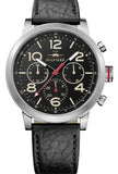 Tommy Hilfiger Jake Chronograph Black Dial Black Leather Strap Watch for Men - 1791232