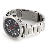 Tommy Hilfiger Jake Chronograph Black Dial Silver Steel Strap Watch for Men - 1791234