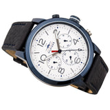 Tommy Hilfiger Jake Multi Function Quartz White Dial Black Leather Strap Watch for Men - 1791235