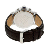 Tommy Hilfiger Alden Quartz Black Dial Brown Leather Strap Watch for Men - 1791309