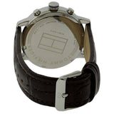 Tommy Hilfiger Alden Quartz Black Dial Brown Leather Strap Watch for Men - 1791309