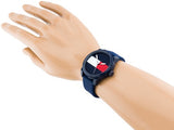 Tommy Hilfiger Denim Quartz Blue Dial Blue Rubber Strap Watch for Men - 1791322