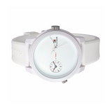 Tommy Hilfiger Denim White Dial White Rubber Strap Watch for Men - 1791324