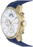 Tommy Hilfiger Decker White Dial Blue Rubber Strap Watch for Men - 1791353