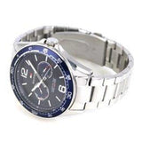 Tommy Hilfiger Erik Chronograph Blue Dial Silver Steel Strap Watch for Men - 1791366