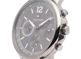 Tommy Hilfiger London Chronograph Grey Dial Grey Mesh Bracelet Watch for Men - 1791530