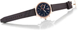 Tommy Hilfiger London Chronograph Quartz Blue Dial Brown Leather Strap Watch for Men - 1791532