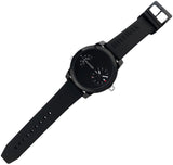 Tommy Hilfiger Denim Black Dial Black Rubber Strap Watch for Men - 1791555