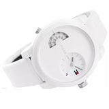 Tommy Hilfiger Denim White Dial White Rubber Strap Watch for Men - 1791558