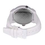 Tommy Hilfiger Denim White Dial White Rubber Strap Watch for Men - 1791558