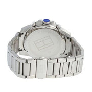 Tommy Hilfiger Iconic Quartz Black Dial Silver Steel Strap Watch for Men - 1791564