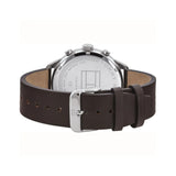 Tommy Hilfiger Chase Quartz Brown Dial Brown Leather Strap Watch for Men - 1791579