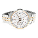 Tommy Hilfiger Shawn Quartz White Dial Two Tone Steel Strap Watch for Men - 1791617