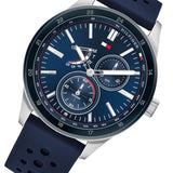 Tommy Hilfiger Austin Quartz Blue Dial Blue Rubber Strap Watch for Men - 1791635