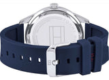 Tommy Hilfiger Austin Quartz Blue Dial Blue Rubber Strap Watch for Men - 1791635