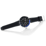 Tommy Hilfiger Bank Quartz Black Dial Black Rubber Strap Watch for Men - 1791724