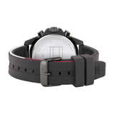 Tommy Hilfiger Mason Black Dial Black Rubber Strap Watch for Men - 1791792