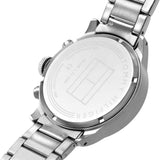 Tommy Hilfiger Trent Quartz Black Dial Silver Steel Strap Watch For Men - 1791805