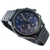 Tommy Hilfiger Asher Chronograph Blue Dial Blue Steel Strap Watch For Men - 1791853