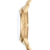 Michael Kors Runway Mercer Crystals Gold Dial Gold Steel Strap Watch For Women - MK6714