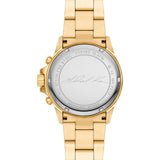 Michael Kors Everest Chronograph White Dial Gold Steel Strap Watch For Women - MK7212