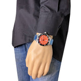 Tag Heuer Aquaracer Professional 300 Diver Automatic Orange Dial Silver Steel Strap Watch for Men - WBP201F.BA0632