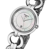 Tissot T Trend Flamingo Mother of Pearl Dial Silver Steel Strap Watch for Women - T094.210.11.116.00