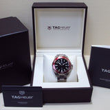 Jam Tangan Pria Tag Heuer Aquaracer Dial Hitam dengan Tali Baja Perak - WAY101B.BA0746