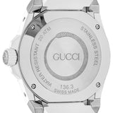 Gucci Dive Quartz White Dial White Rubber Strap Watch For Men - YA136330