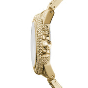 Michael Kors Camille Diamonds Gold Dial Gold Steel Strap Watch for Women - MK5720