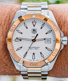 Tag Heuer Aquaracer White Dial Watch for Men - WAY1150.BD0911