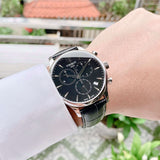 Jam Tangan Tissot T Classic Tradition Chronograph Dial Hitam Tali Kulit Hitam Untuk Pria - T063.617.16.057.00