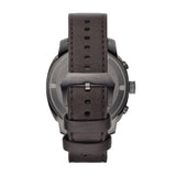 Emporio Armani Delta Chronograph Brown Dial Brown Leather Strap Dial Watch For Men - AR6055