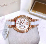 Michael Kors Bradshaw Silver Dial Two Tone Steel Strap Watch for Women - MK5907