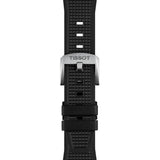 Tissot PRX Quartz Black Dial Black Leather Strap Watch For Men - T137.410.17.051.00