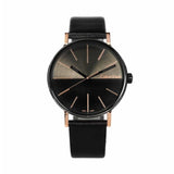 Calvin Klein Boost Black Dial Black Leather Strap Watch for Men - K7Y21TCZ