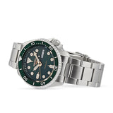 Seiko 5 Sports Automatic Analog Green Dial Silver Steel Strap Watch For Men - SRPD63K1
