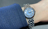 Tissot Bellissima Small Lady Light Blue Dial Silver Steel Strap Watch for Women - T126.010.11.133.00